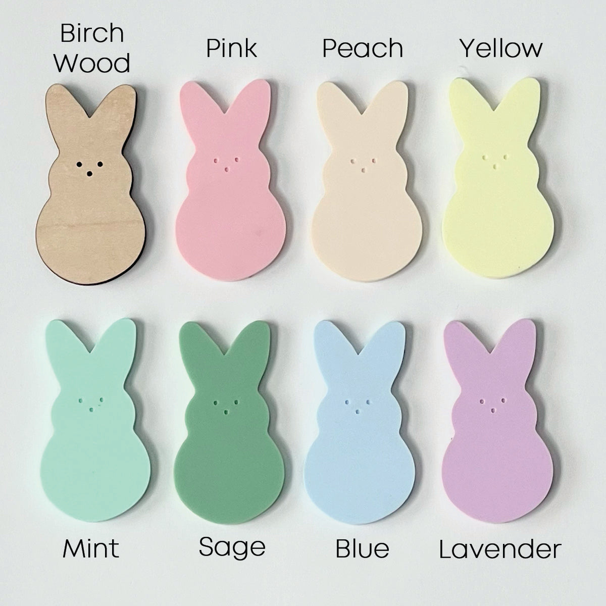 Scalloped Easter Egg Basket Tag: Bunny