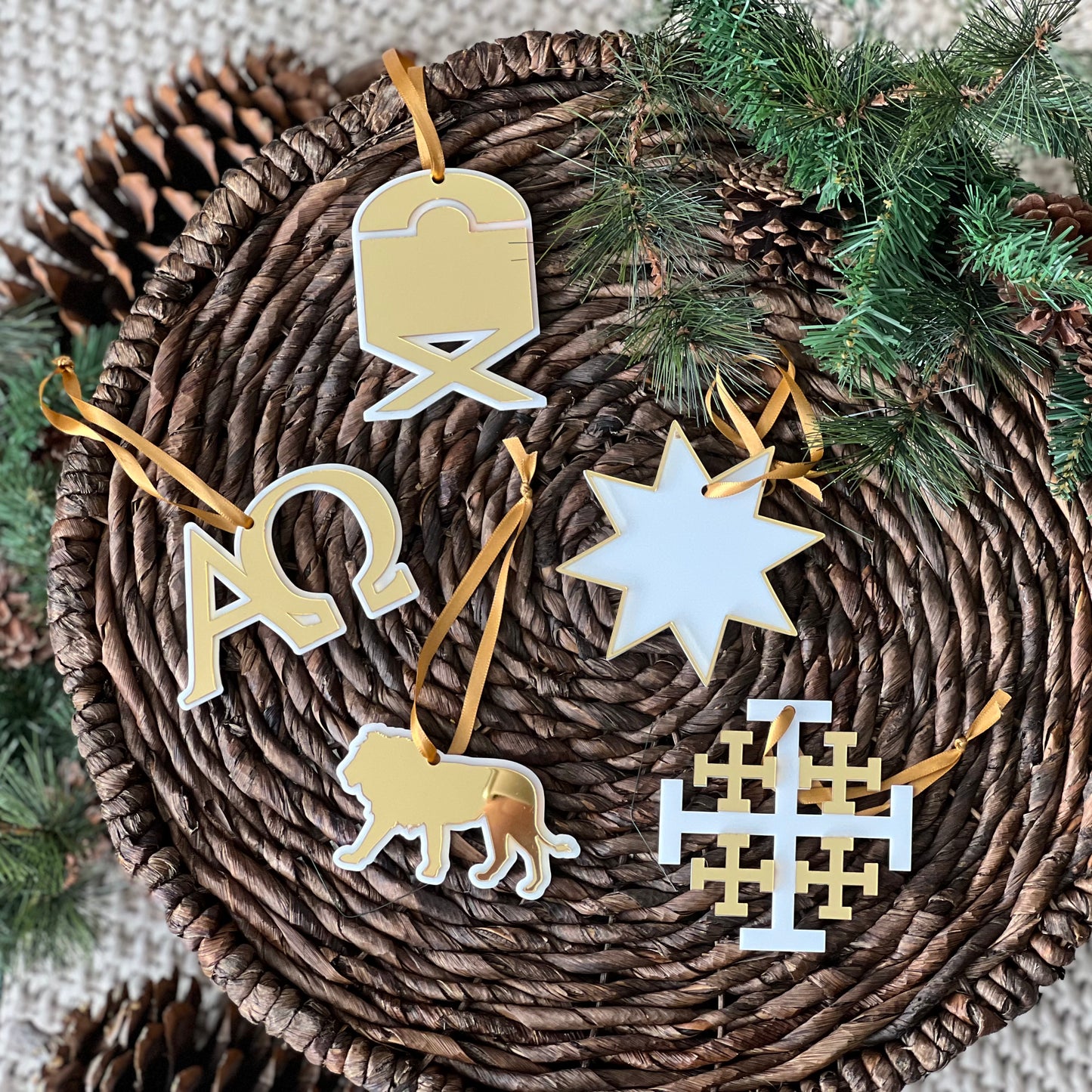 Alpha and Omega Chrismon