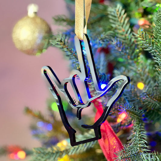 "I Love You" Hand Ornament