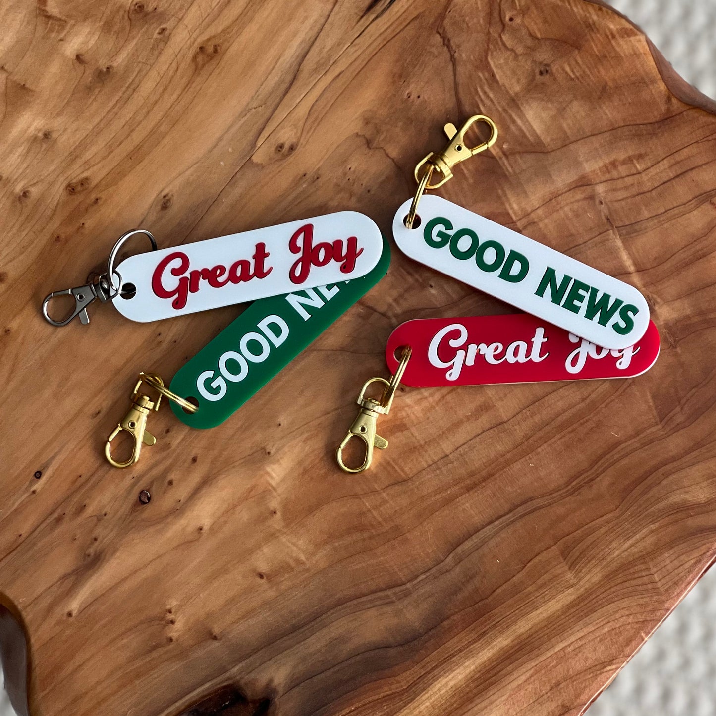 Good News, Great Joy Keychain