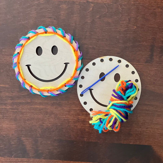 Smiley Face Yarn Kit Embroidery