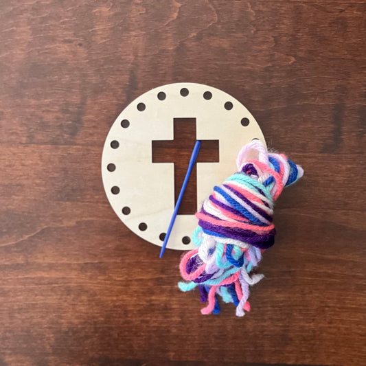 Circle Cross Yarn Kit Embroidery