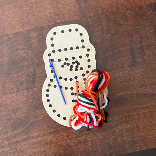 Snowman Yarn Kit Embroidery