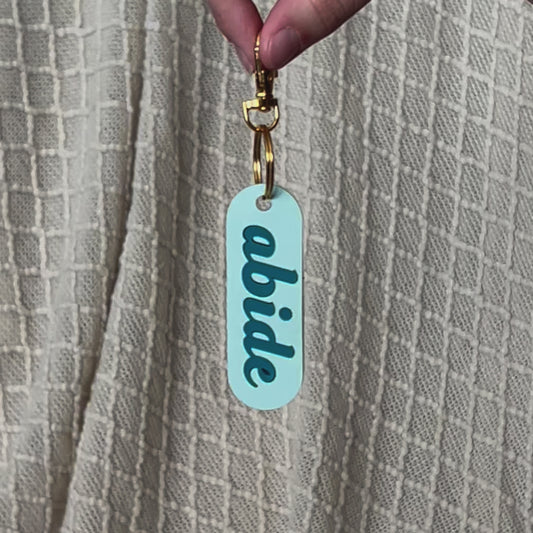 Abide Keychain