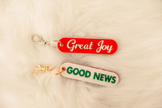 Good News Great Joy Keychain