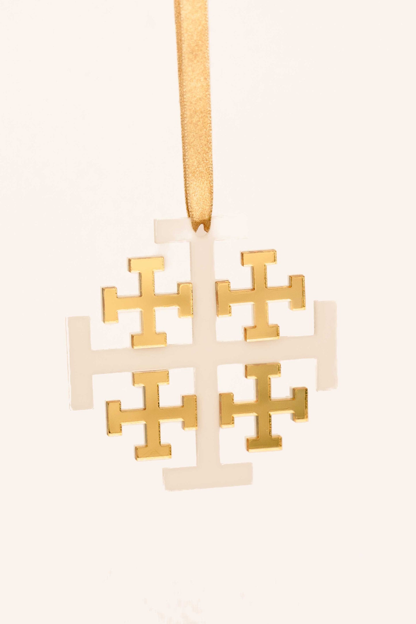 Jerusalem Cross Chrismon Ornament
